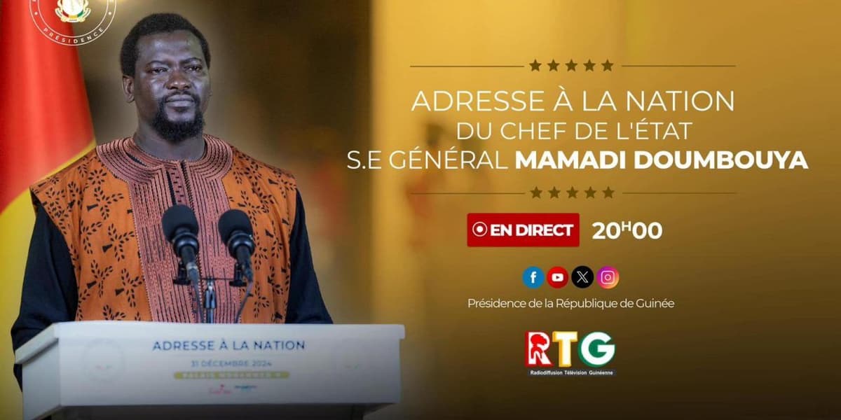 Vœux de Mamadi Doumbouya : Le discours et l’effacement de la figure présidentielle